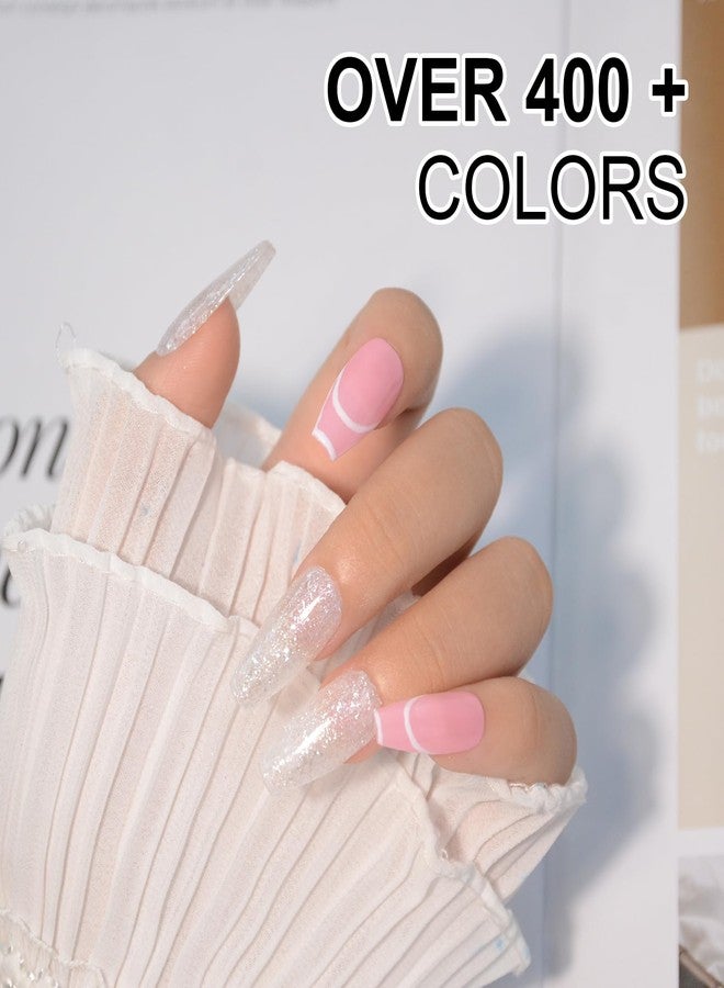 EODCI Glitter White Dip Powder, 1OZ Pro Nail Dip Powder for French Manicure Nail Starter & Professional Home DIY Salon Use Party Festival Gift Keep Long-lasting Dip Nails - Image 4